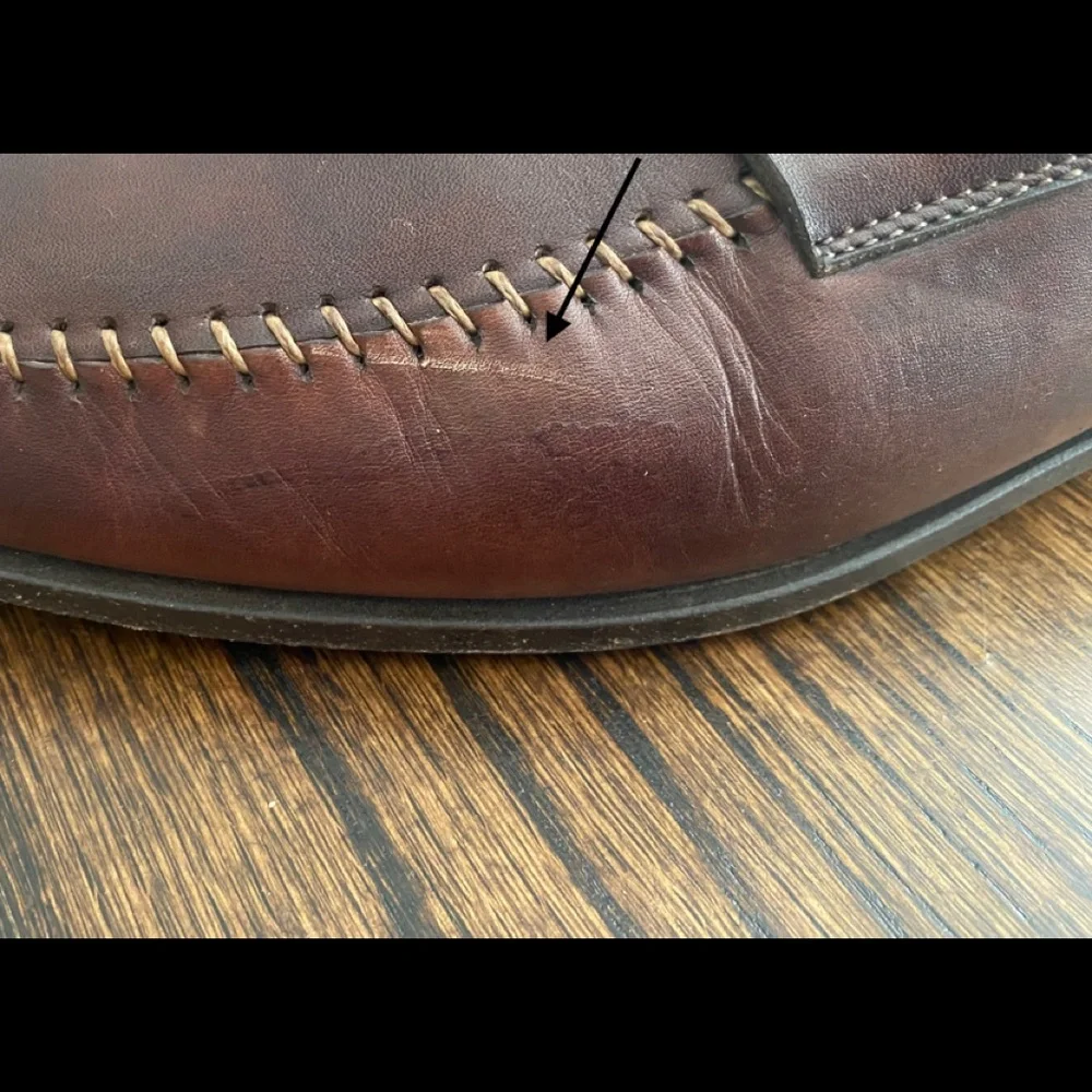 Magnanni Brown Leather Penny Loafers